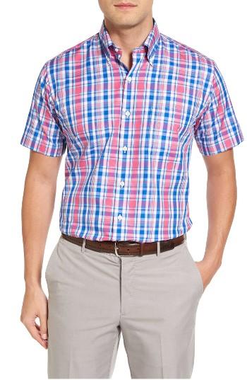 Men's Peter Millar Wharf Plaid Sport Shirt