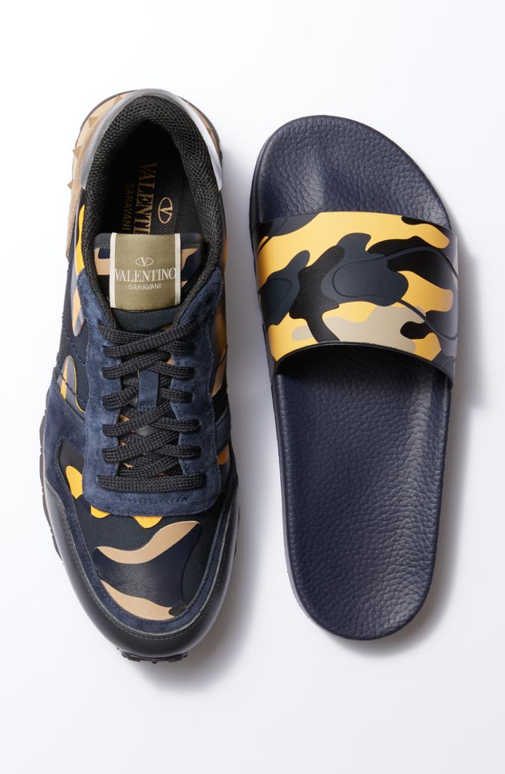 Men's Valentino Garavani Camo Rockrunner Sneaker Us / 41eu - Orange