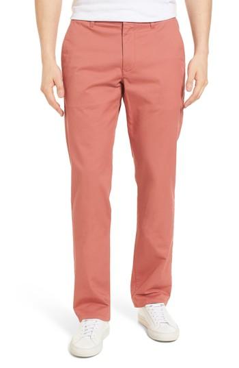 Men's Bonobos Straight Leg Stretch Washed Chinos X 30 - Coral