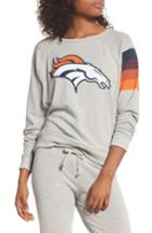 Women's Junk Food Nfl Denver Broncos Hacci Sweatshirt, Size Xxl - Grey