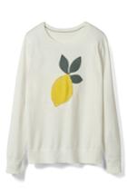 Women's Boden Print Cotton Sweater - Ivory