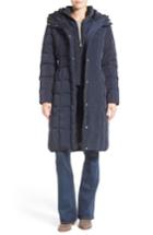 Women's Cole Haan Bib Insert Down & Feather Fill Coat - Blue