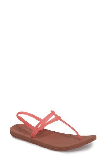 Women's Reef Escape Lux T-strap Sandal M - Pink