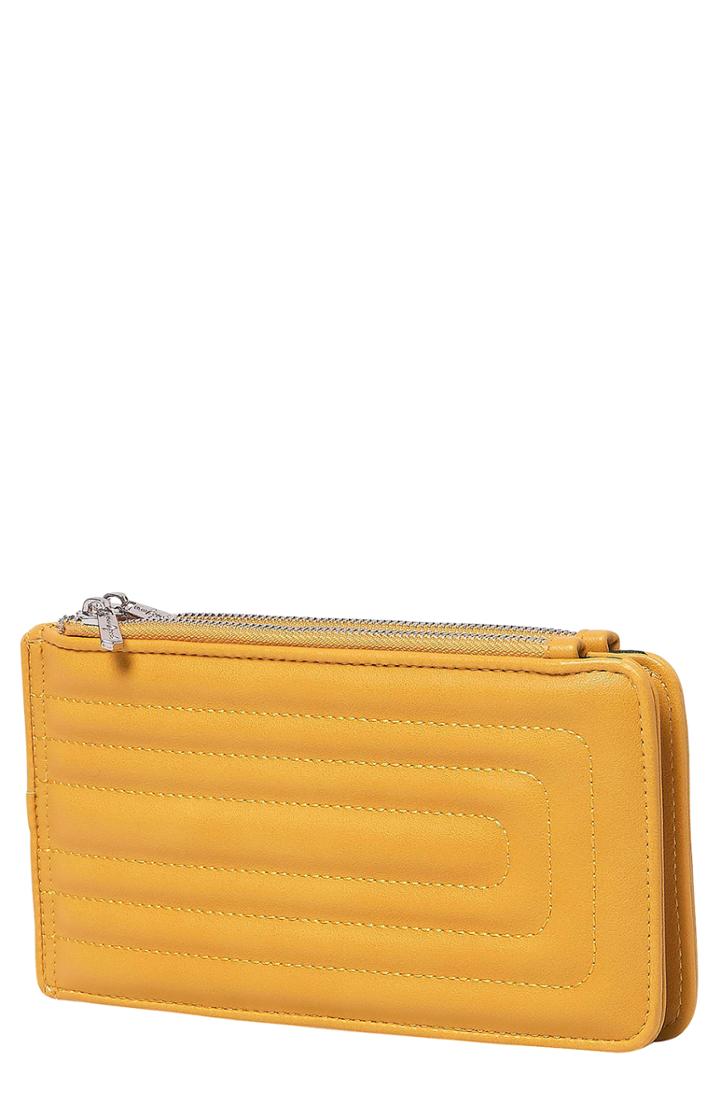 Women's Urban Originals Imagine Quilted Vegan Leather Wallet - Yellow