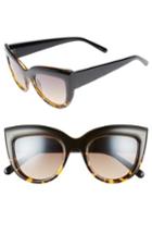 Women's Bp. 60mm Two-tone Cat Eye Sunglasses - Black/ Tort