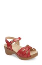 Women's Dansko Season Sandal .5-6us / 36eu M - Red