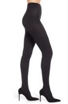 Women's Oroblu Ribbed Opaque Tights - Black