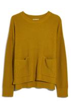 Women's Madewell Patch Pocket Pullover Sweater, Size - Yellow