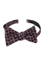 Men's Ted Baker London Dot Wool Bow Tie, Size - Brown