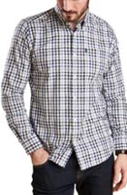 Men's Barbour Bibury Tailored Fit Check Sport Shirt - Grey