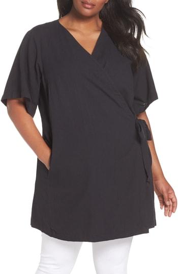 Women's Eileen Fisher Organic Cotton Blend Kimono Jacket