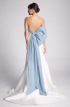 Women's Wayf The Gabrielle Strapless Trumpet Gown, Size - Blue
