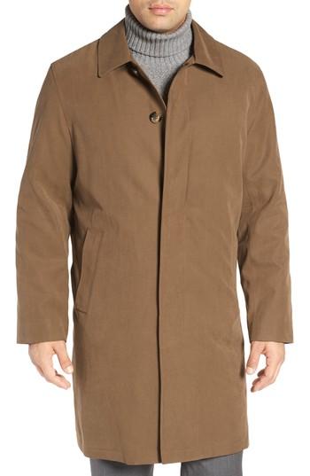 Men's London Fog Rain Coat L - Beige