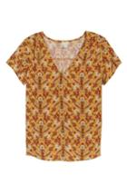 Women's Hinge Floral V-neck Top
