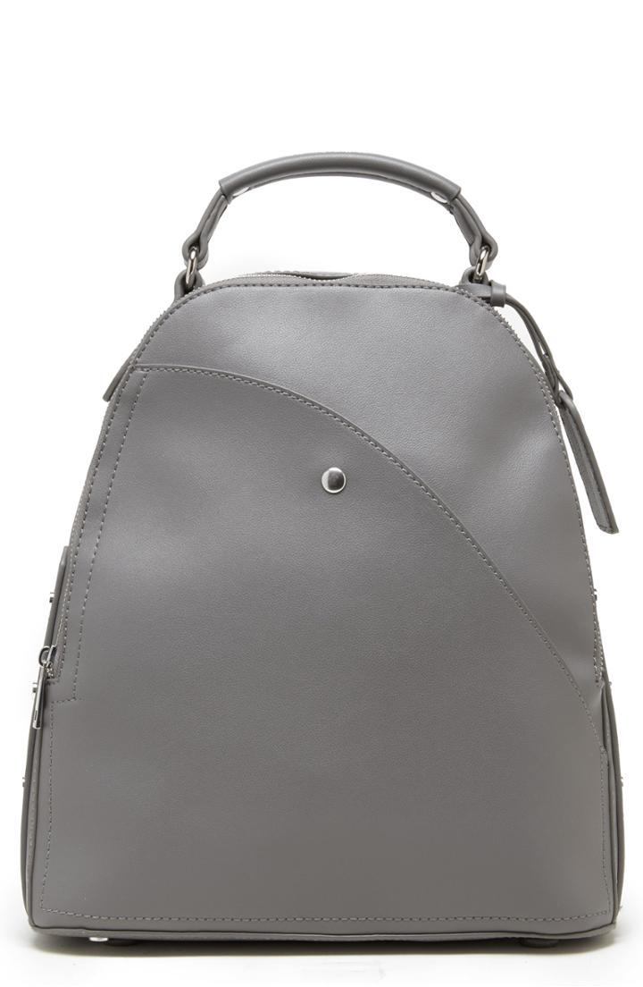 Sole Society Hingi Faux Leather Backpack - Grey