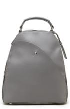 Sole Society Hingi Faux Leather Backpack - Grey