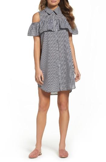 Women's Charles Henry Woven Gingham Shirtdress
