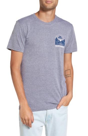 Men's Casual Industrees Squatch Valley 2 Graphic T-shirt, Size - Grey
