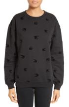 Women's Mcq Alexander Mcqueen Swallow Classic Sweatshirt, Size - Black