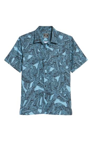 Men's Hurley Print Woven Shirt - Blue