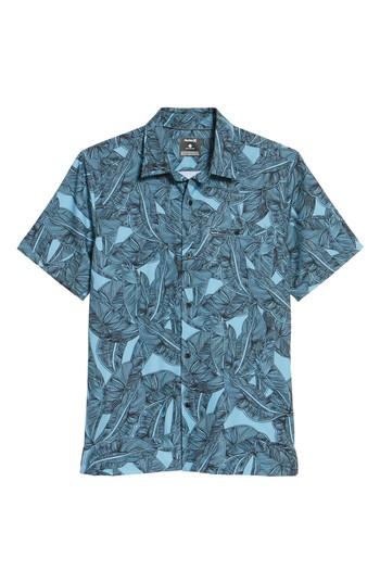 Men's Hurley Print Woven Shirt - Blue