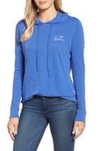 Women's Vineyard Vines Garment Dyed Slubbed Whale Hoodie - Blue