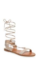 Women's Kristin Cavallari Brea Ankle Wrap Sandal .5 M - Grey