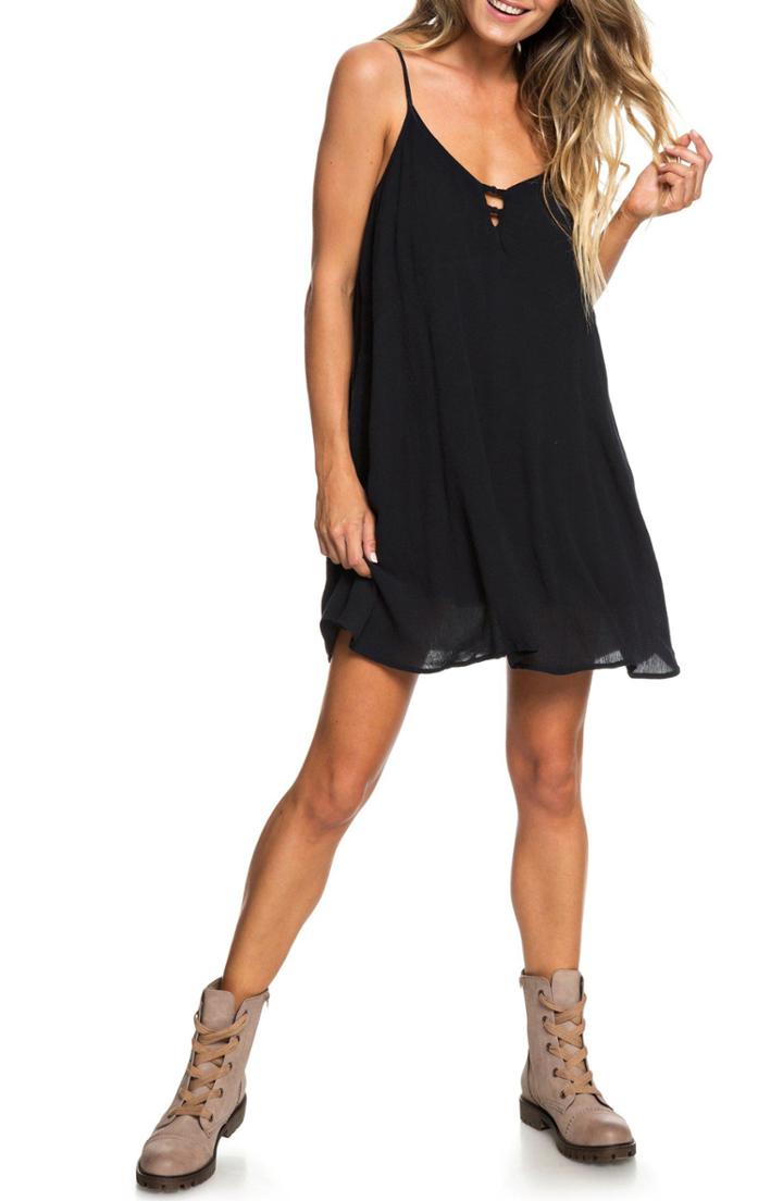 Women's Roxy Full Bloom Swing Dress - Black