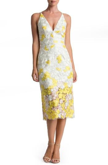 Women's Dress The Population Jane Midi Dress