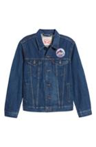 Men's Levi's Mlb Mets Denim Trucker Jacket, Size - Blue