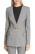 Women's Schott Nyc Quilted Lambskin Leather Moto Jacket, Size - Black