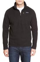 Men's Patagonia 'better Sweater' Quarter Zip Pullover - Black