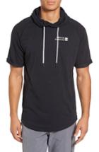 Men's Under Armour Sportstyle Short Sleeve Hoodie, Size - Black