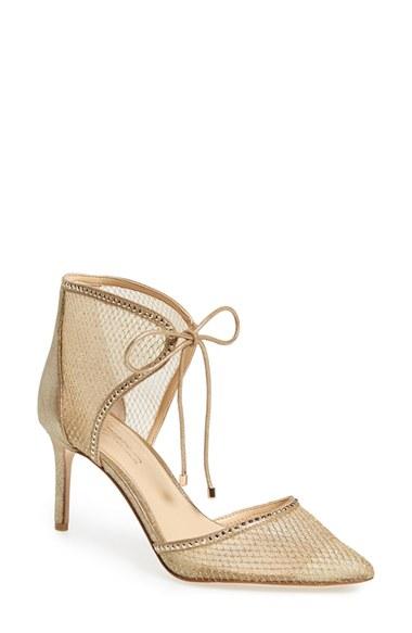 Women's Imagine By Vince Camuto 'mark' Mesh Panel D'orsay Pump .5 M - Metallic