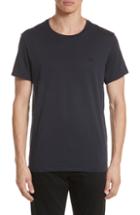 Men's Burberry Logo Embroidered Crewneck T-shirt.