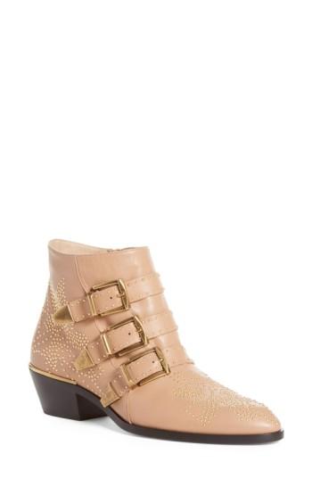 Women's Chloe Susanna Stud Buckle Bootie Us / 34eu - Beige