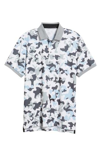 Men's Greyson Camowolf Print Polo