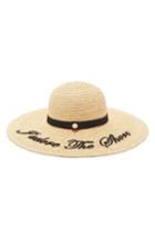Women's Ted Baker London Script Embroidered Floppy Hat - Beige