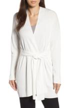 Women's Eileen Fisher Long Belted Cardigan, Size - White