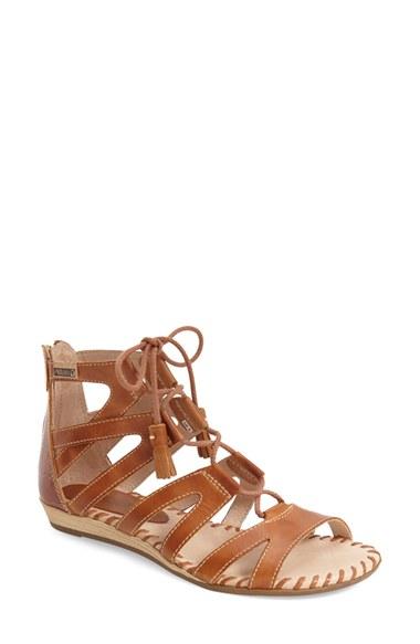 Women's Pikolinos 'alcudia' Lace-up Sandal Eu - Brown