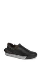 Women's Sesto Meucci Correy Genuine Rabbit Fur Slingback M - Black