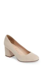 Women's Sole Society Lola Block Heel Pump M - Beige