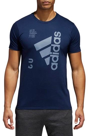 Men's Adidas Jersey Hack Crewneck T-shirt - Blue