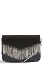 Topshop Remy Chain Flap Faux Leather Crossbody Bag -