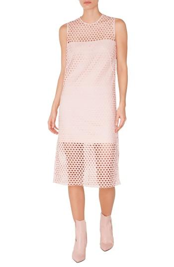 Women's Akris Punto Crochet Shift Dress - Pink