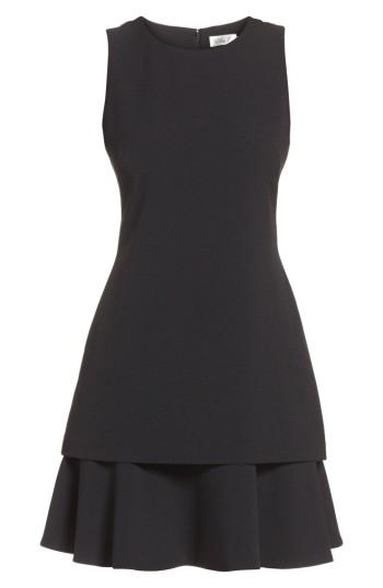 Women's Eliza J Crepe Fit & Flare Dress - Black