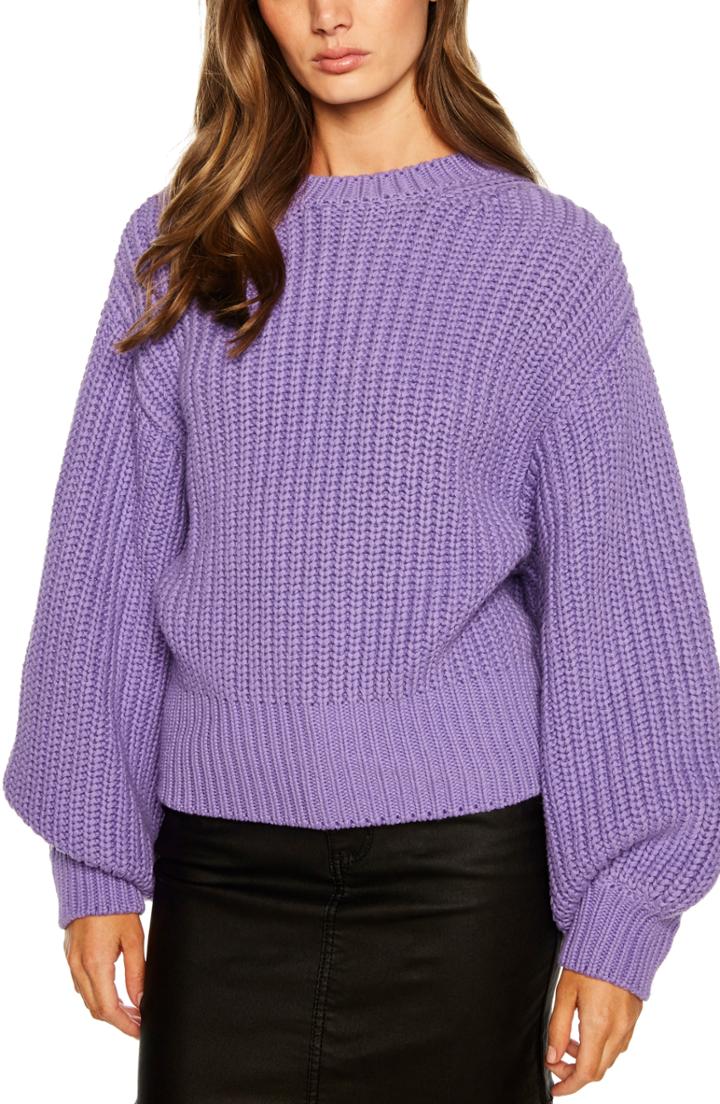 Women's Bardot Balloon Sleeve Sweater