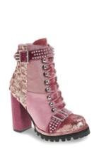 Women's Jeffrey Campbell Lilith Block Heel Bootie .5 M - Pink