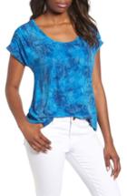 Women's Lucky Brand Block Print Knit Top - Blue