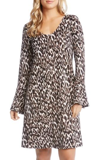 Women's Karen Kane Bell Sleeve Brushed Knit Dress - Black